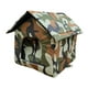 thumbnail image 4 of Caseta para mascotas, Refugio para gatos, Caseta exterior para gatos, Protección contra el frío, Para animales pequeños L, 4 of 9