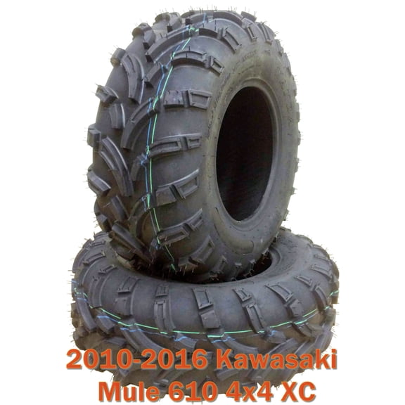 Set 2 ATV Tires 26x9-12 for 10-16 Kawasaki Mule 610 4x4 XC Front or Rear