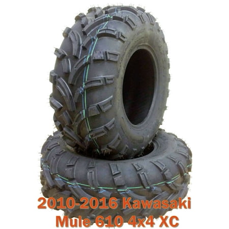 Set 2 ATV Tires 26x9-12 for 10-16 Kawasaki Mule 610 4x4 XC Front or
