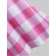 thumbnail image 4 of Más el tamaño de la tela escocesa de la manga del cordón camiseta Rosegal Camisetas tallas grandes, 4 of 5