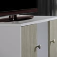 thumbnail image 5 of Hodedah 47" Wide Retro Entertainment Center in White-Grey Oak, 5 of 5