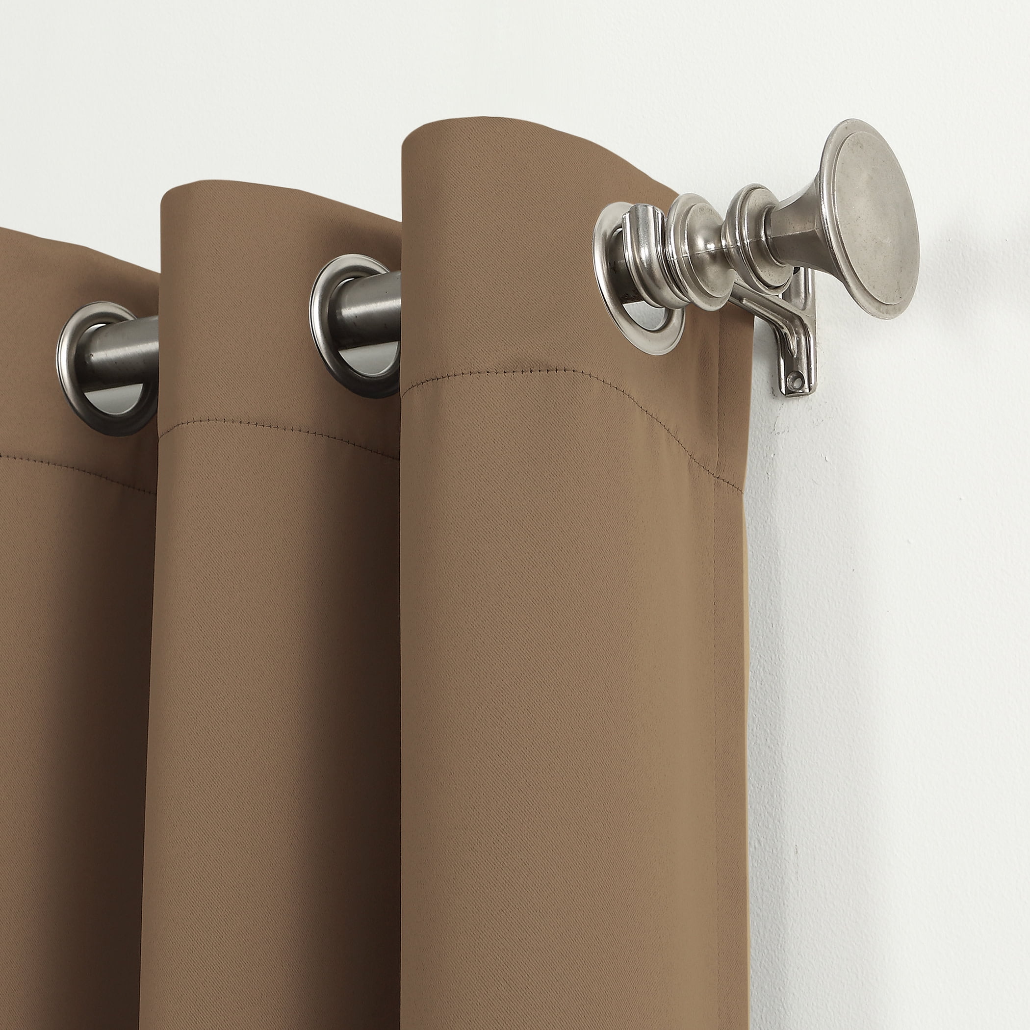 Sun Zero Nolan 1-Piece Energy Saving Blackout Grommet Curtain Panel, 40"X54", Barley