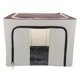 thumbnail image 1 of 1 caja de clasificación plegable para telas no tejidas, bolsa organizadora para ropa, colcha y manta (beige y café), 1 of 5