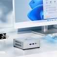 thumbnail image 2 of Minisforum UN100L Mini PC / Mini Computer with 16GB RAM & 512GB SSD, 4 Cores/4 Threads(Up to 3.4 GHz), 2 of 6