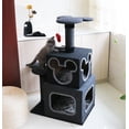 thumbnail image 4 of Penn-Plax Disney Cubical Cat Condo with Lounging Towers, Sisal Scratching Posts, and Swatting Toy – Gray, 4 of 5