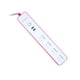 thumbnail image 3 of WiFi Power Strip Toma de corriente inteligente Toma de control remoto para teléfono Tomacorriente ignífugo, Rosa Inevent EL001988-01, 3 of 7