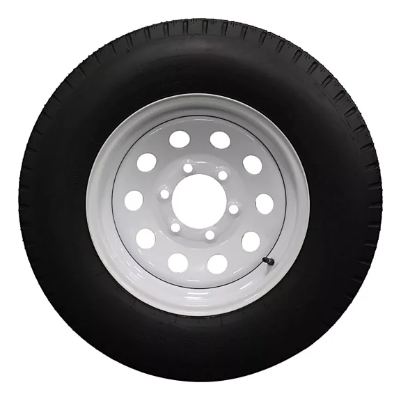(Single Assembly) Antego Tire and Wheel 225/75D15 Highway Terrain – 15.0-Inch Rim, 8-Ply-Ply Strength, Load 113.0, Speed M – Heavy-Duty Trailer Tire | A15604520116208ST22575D15