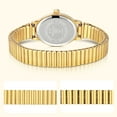thumbnail image 3 of Gold Watches for Women Easy Read Ladies Quartz Wrist Watch with Stainless Steel Expansion Band Waterproof Watch Gift for Woman, 3 of 9