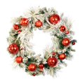 thumbnail image 1 of Vickerman JR173830 Couronne Floquée Décor Rouge-Argenté, 1 of 1
