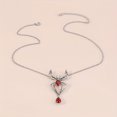 thumbnail image 1 of Collier Rétro Araignée d'Halloween avec Pendentif Rouge, Cadeaux de Vacances d'Halloween pour Filles, 1 of 5