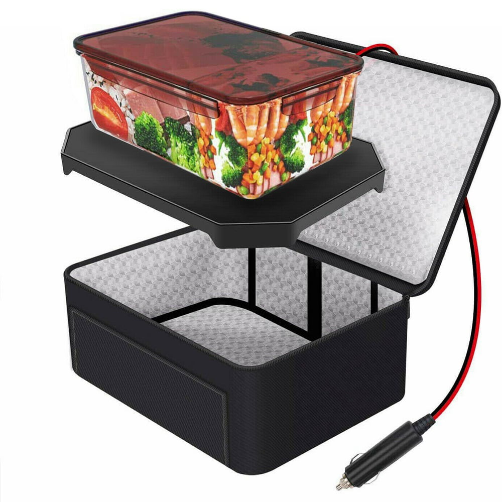 12V 45W Car Use Electric Heating Lunch Box Container Storage Food Warm Heater 
