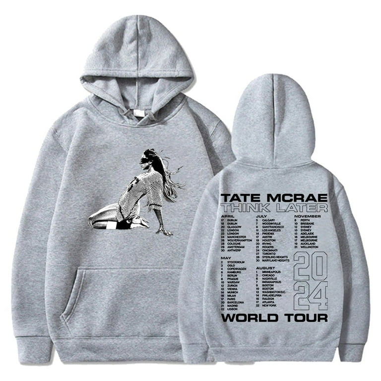 Tate McRae Merch Think Later World Tour Hoodie 2024 Tour Tate McRae Merch Think Later World Tour Hoodie 2024 Tour