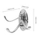 thumbnail image 4 of Perchero giratorio plegable de metal macizo, resistente, con brazo oscilante triple, para baño, cocina y dormitorio - Estilo B (plateado), 4 of 7