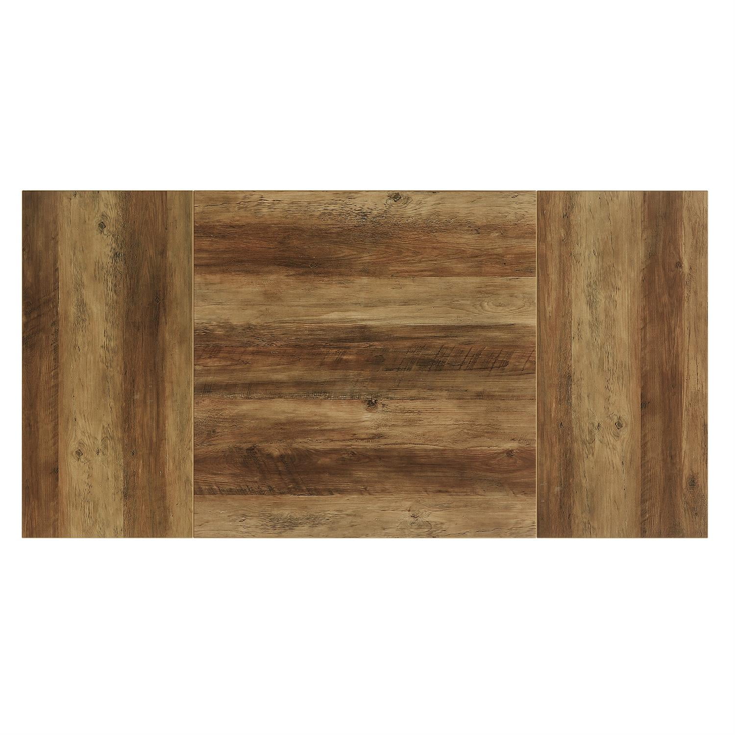 Demi Bonn 62" Rustic Wooden Dining Table for Home & Family Gatherings, Sturdy & Spacious, Extendable Size, Brown
