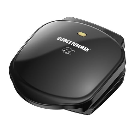 2-Serving Classic Plate Electric Indoor Grill and Panini Press, Black, GR10B, 2 Servings - Tight on countertop space? This grill is your answer. It.., By George Foreman