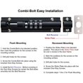 thumbnail image 4 of yeuweold Mechanical Coded Door Lock Keyless Combination Gate Lock Fixing Screws for Cabinet Garden Garage Black, 4 of 5