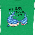 thumbnail image 4 of Inktastic My Opa Loves Me- whale shark Boys or Girls Baby Bodysuit, 4 of 5