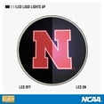 thumbnail image 3 of University of Nebraska Qi Wireless Charger with Illuminated Cornhuskers Logo & Built-In Power bank for Wired and Wireless Charging. 100% Portable Wireless Phone Charger, NCAA Gifts, 3 of 6