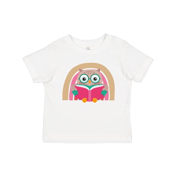 Inktastic Book Lover Owl Reading Librarian Girls Toddler T-Shirt