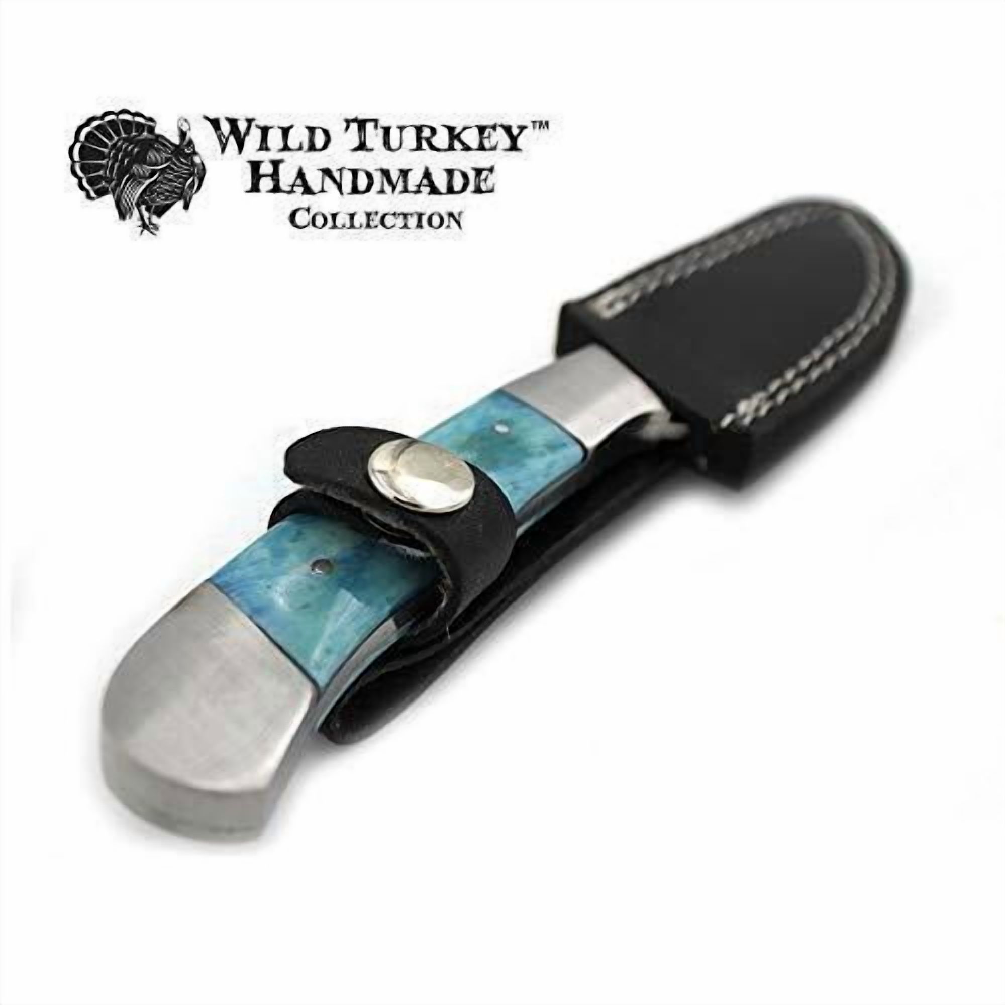Wild Turkey Handmade Collection Fixed Blade Skinner Hunting Knife w. Sheath