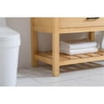 thumbnail image 5 of Elegant Decor Clement 36" Single Bathroom Vanity with Backsplash in Natural Wood, 5 of 8