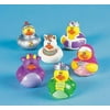 Fairy Tale Rubber Duckies - Party Favors - 12 Pieces