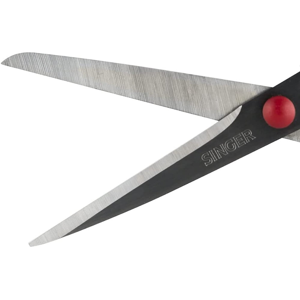 Singer Fabric Scissors Fabric Scissors, White & Red (4 pack)