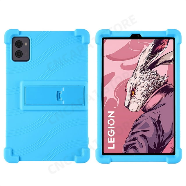 Soft Silicon Cover For Lenovo Legion Y700 2023 TB320F 8.8" Tablet Case Kickstand Funda For Legion Y700 2nd Gen Protector Shell Light Blue Y700 2nd Gen TB320F