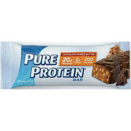 Pure Protein - Bar Hyperprotéiné chocolat au beurre d'arachide - 6 x 1,76 oz Bars