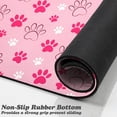 thumbnail image 3 of Dog Food Mats for Floors Waterproof, Dog Cat Water Bowl Mats Pet Feeding Absorbent Mat Dog Cat Pet Placemats for Food and Water Pink 17 * 30 inch, 3 of 6