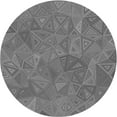 thumbnail image 1 of Ahgly Company Machine Washable Indoor Round Transitional Grey Gray Area Rugs, 3' Round, 1 of 7