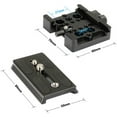 thumbnail image 5 of CAMVATE Manfrotto Quick Release Plate with Sliding Plate Camera Mount for DSLR Cameras & Cages, Black, 5 of 6