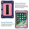 thumbnail image 4 of iPad Air 2 Case,iPad Pro 9.7 Case,Hybrid Shockproof Rugged Heavy Duty Full-Body Drop Protection Stand Kids Case with Shoulder Strap for iPad 6 / iPad Pro 9.7,Blue+Rose, 4 of 7