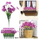 thumbnail image 3 of Ramo de flores artificiales de 6 piezas Decoración para bodas Flores reales de látex Planta de plástico para el hogar, 3 of 8