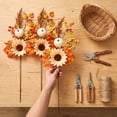thumbnail image 4 of Halloween Artificial Branches, Fall Maple Leaf Decoration, Thanksgiving Home Decor, Autumn Harvest Accent, Pumpkin Floral Arrangement, Vase Filler Ornament, Seasonal Party Display, 4 of 6