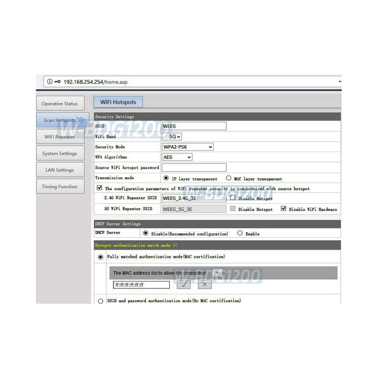 Mini Wifi Bridge 2,4 Ghz 5 Ghz Wifi A Ethernet Con 1200 Mbps, Copertura Del Se - Foto 10