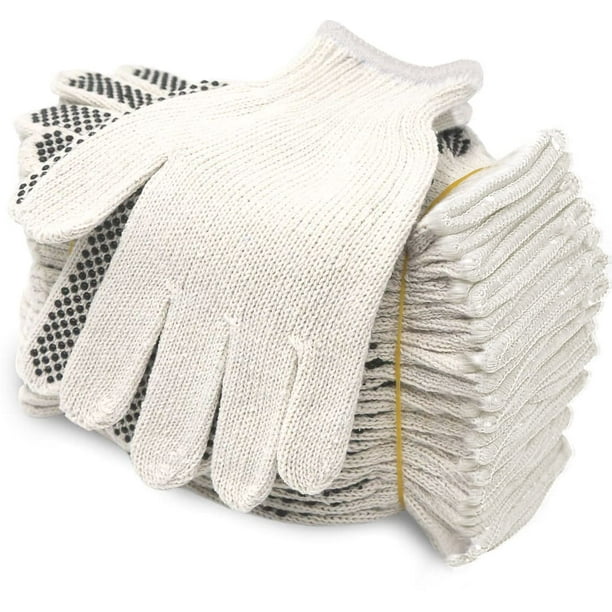 Guantes de trabajo Evridwear, tejido con hilo de algodón y poliéster