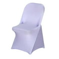 thumbnail image 4 of Efavormart 30 PCS Lavender Premium Spandex Stretch Folding Chair Cover, Fitted Folding Chair Cover, 4 of 9