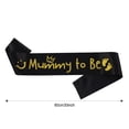 thumbnail image 2 of Cateissary Faja de satén fácil de limpiar, decoración atractiva, equipo de fiesta de boda, regalo suave de llevar Kits de decoración para fiestas Oro negro, tipo 9 30 pulgadas, 2 of 6