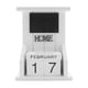 thumbnail image 2 of Wooden Desk Block Calendar-perpetual Calendar Month Date Display Home Office Decoration (white), 2 of 5
