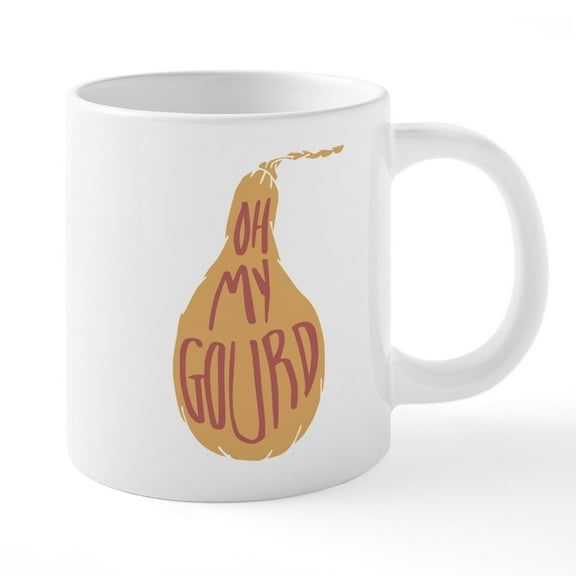 CafePress - Oh My Gourd - 20 Oz White Ceramic Mega Mug