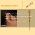 thumbnail image 3 of Rodillo de masaje facial, rodillo de microaguja multifuncional con punto de acupuntura para masaje corporal, de orejas y facial (dorado) JM, 3 of 5