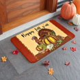 thumbnail image 5 of Thanksgiving Outdoor Doormats, Fall Turkey Door Mat Non Slip, Autumn Pumpkin Entrance Mat, Decorative Indoor Outdoor Door Rugs for Entryway Patio, Thanksgiving Home Kitchen Decors, 17 x 30 Inch, 5 of 6