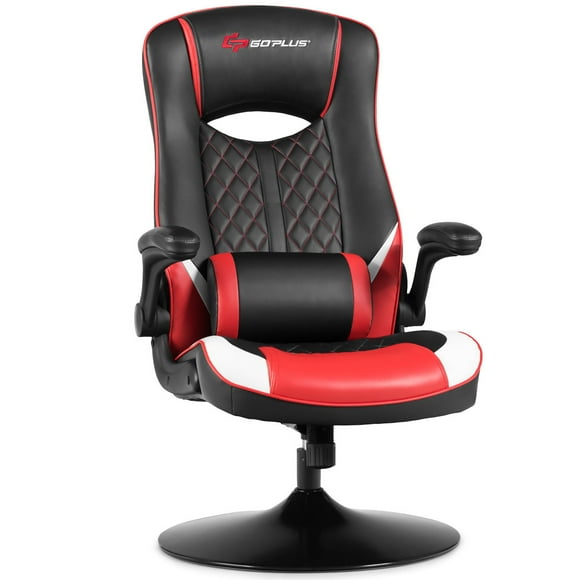 Goplus Rocking Gaming Chair Rocker Racing Style Computer Office Chair 360 Degree Swivel