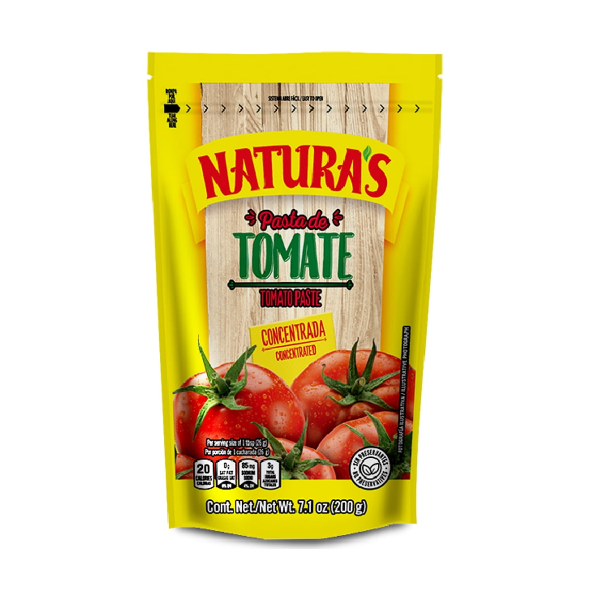 (12 pack) Natura's Tomato Paste Trad 24/7.1 oz