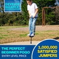 thumbnail image 5 of Flybar Jolt Pogo Stick for Kids, Perfect for Beginners w/ Foam-Covered Metal Frame, Handles & Padding, Non-Slip Foot Pads, Wide Tip, Outdoor Active Play Toy for Boys & Girls, Ages 6+, Blue Camo, 5 of 7