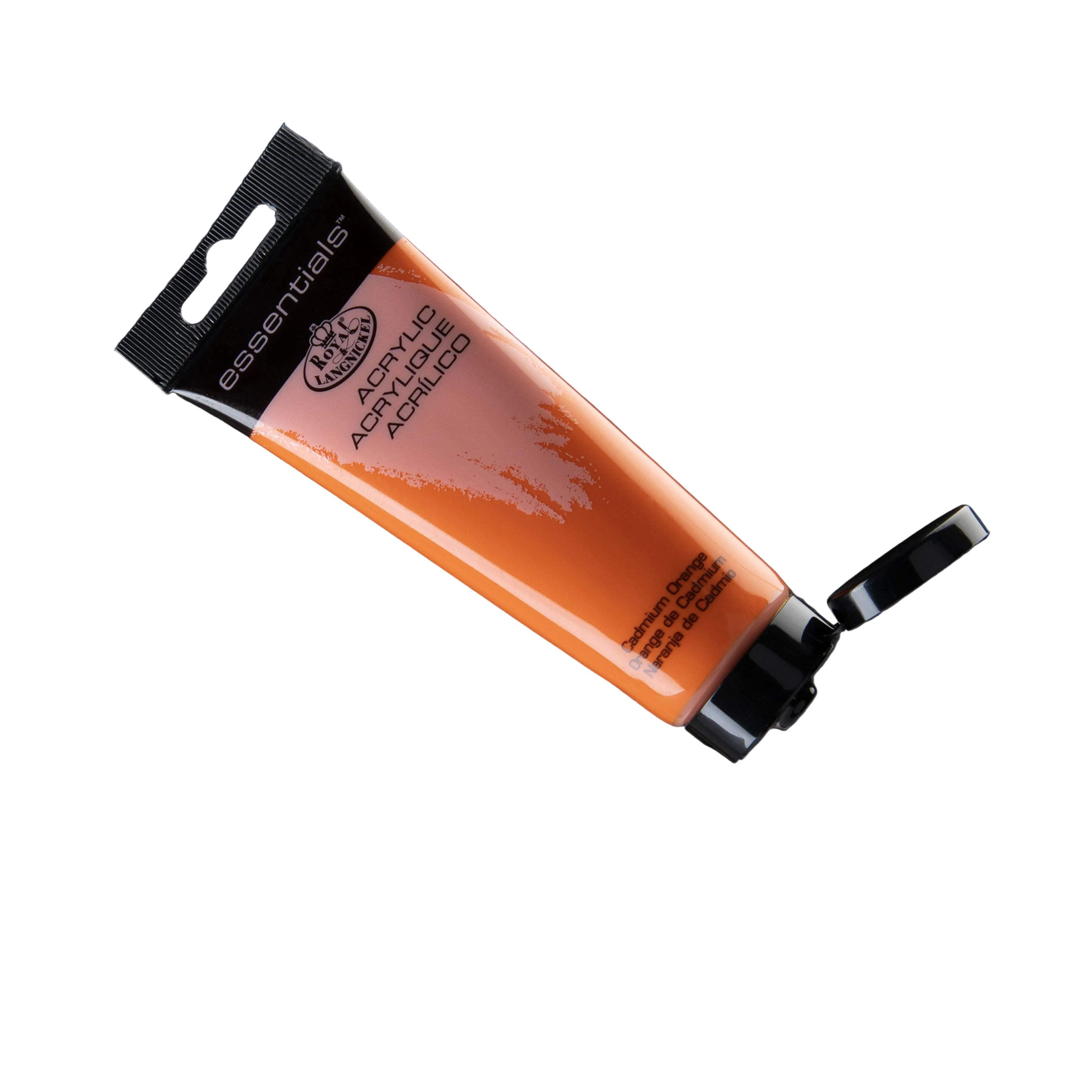 (2 pack) Royal & Langnickel Essentials 120ml Cadmium Orange Artist Acrylic Paint