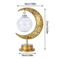 thumbnail image 2 of Lámpara de mesa LED con forma de luna, funciona con pilas, luz de noche mágica con forma de media luna, decoración para Ramadán, lámpara de noche para un cálido regalo de luz de luna, 2 of 4