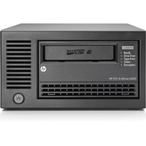 HPE StoreEver LTO-6 Ultrium 6650 - Tape drive - LTO Ultrium (2.5 TB / 6.25 TB) - Ultrium 6 - SAS-2 - external - encryption - for ProLiant DL320e Gen8, DL360 G7, DL380 G7, DL385p Gen8, SL230s Gen8, SL270s Gen8