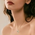 thumbnail image 4 of MOQIN Gold Plated Cubic Zirconia Cross Necklace for Women,Crown Cross Necklace for Women,Cross Faith Pendant Necklaces,Simple Gold Cross Pendant Necklace Cute Tiny Gold Jewelry, 4 of 4